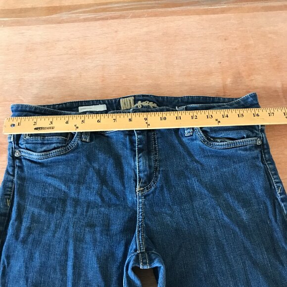 Kut from the Kloth Diana Skinny Jeans Women 12 Blue Mid Rise Dark Wash Stretch - Picture 9 of 12